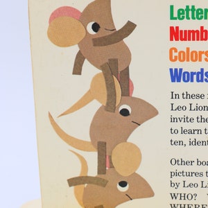 Vintage LEO LIONNI Books, When Where Numbers Children's Board Books ...