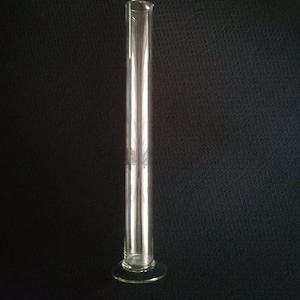 RARE Big Scientific Glass Cylinder 19.7&quot; from the 1970s, Vintage Science Glass Chemistry, Retro Laboratory Glass, Collectible Supplies