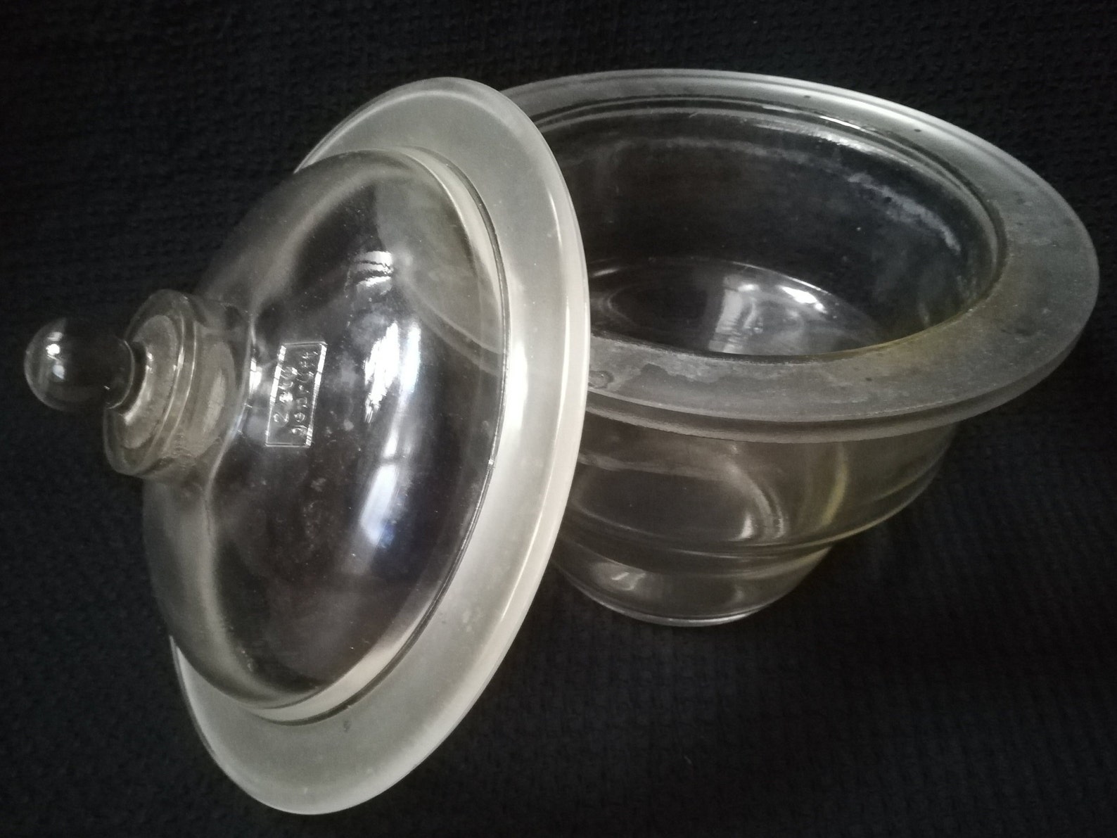 Glass Desiccator With Lid From GDR From 70 S Exsiccator Glas Etsy