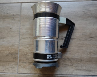 Cafetera eléctrica vintage de aluminio: Decoración de cocina de estilo rústico. Los precios de los anuncios de esta tienda incluyen aranceles, derechos e impuestos.