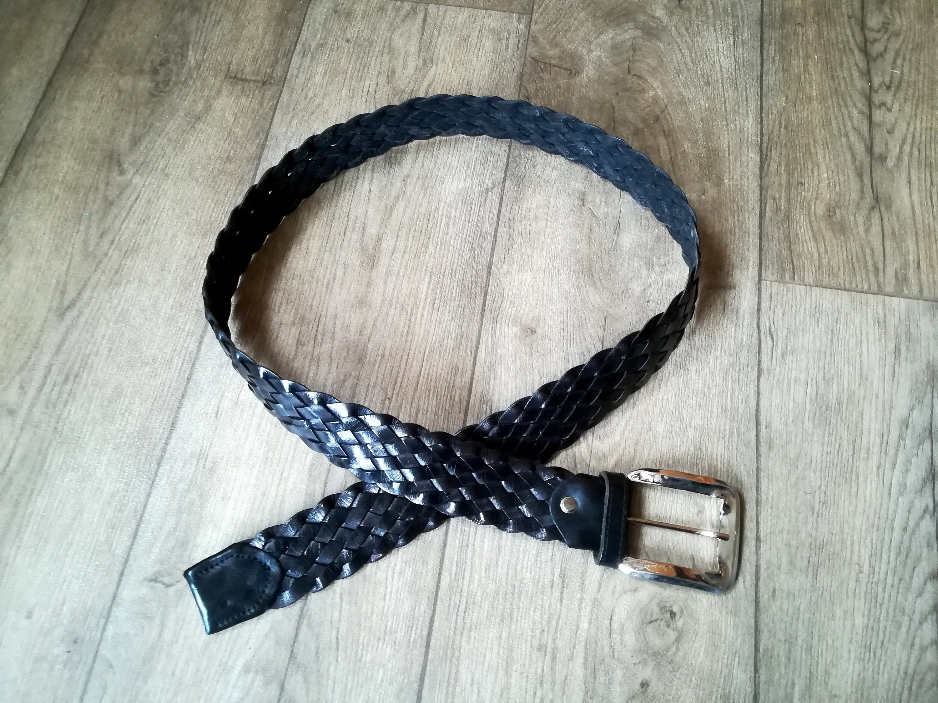 Vera Pelle Leather Belt black classic style Accessories Belts Leather Belts 