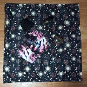 Tapis de tirage pour Oracle, Tarot, Divination, Medium