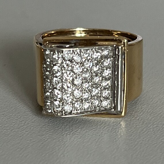 4790 Bague Ceinture Or Jaune Diamants 1 30 Ct Etsy France