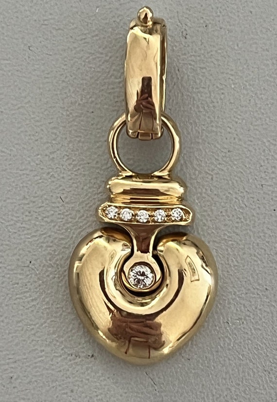 5311- Pendentif Cœur Or Jaune Diamant