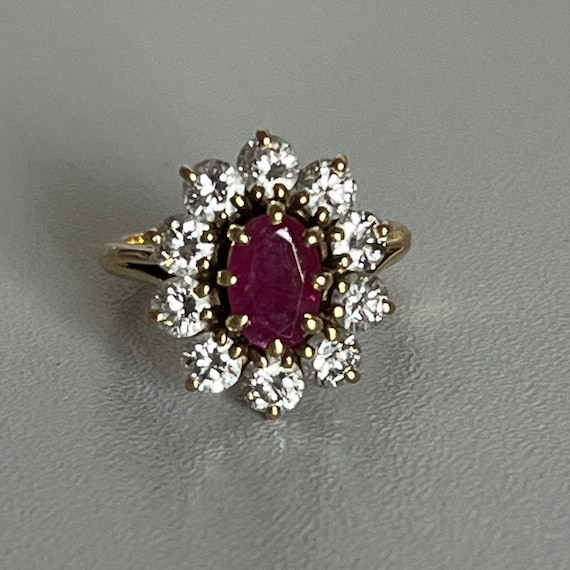 Bague pompadour rubis cheap