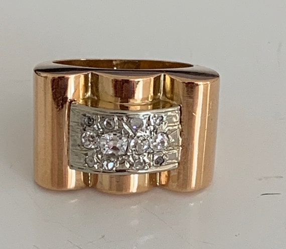 Ring Tank Tank Gold Yellow Diamonds 40s