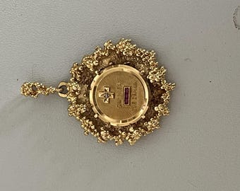 Médaille Amour Bronze Argenté Style Raymond Peynet - Je T'aime I Love You - 10,5 Cm