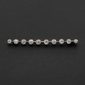3315 – Art Deco Diamonds Barrette Brooch 1.80 Ct