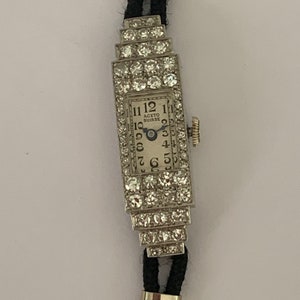 3448 Platinum Diamonds Watch 1930s image 1