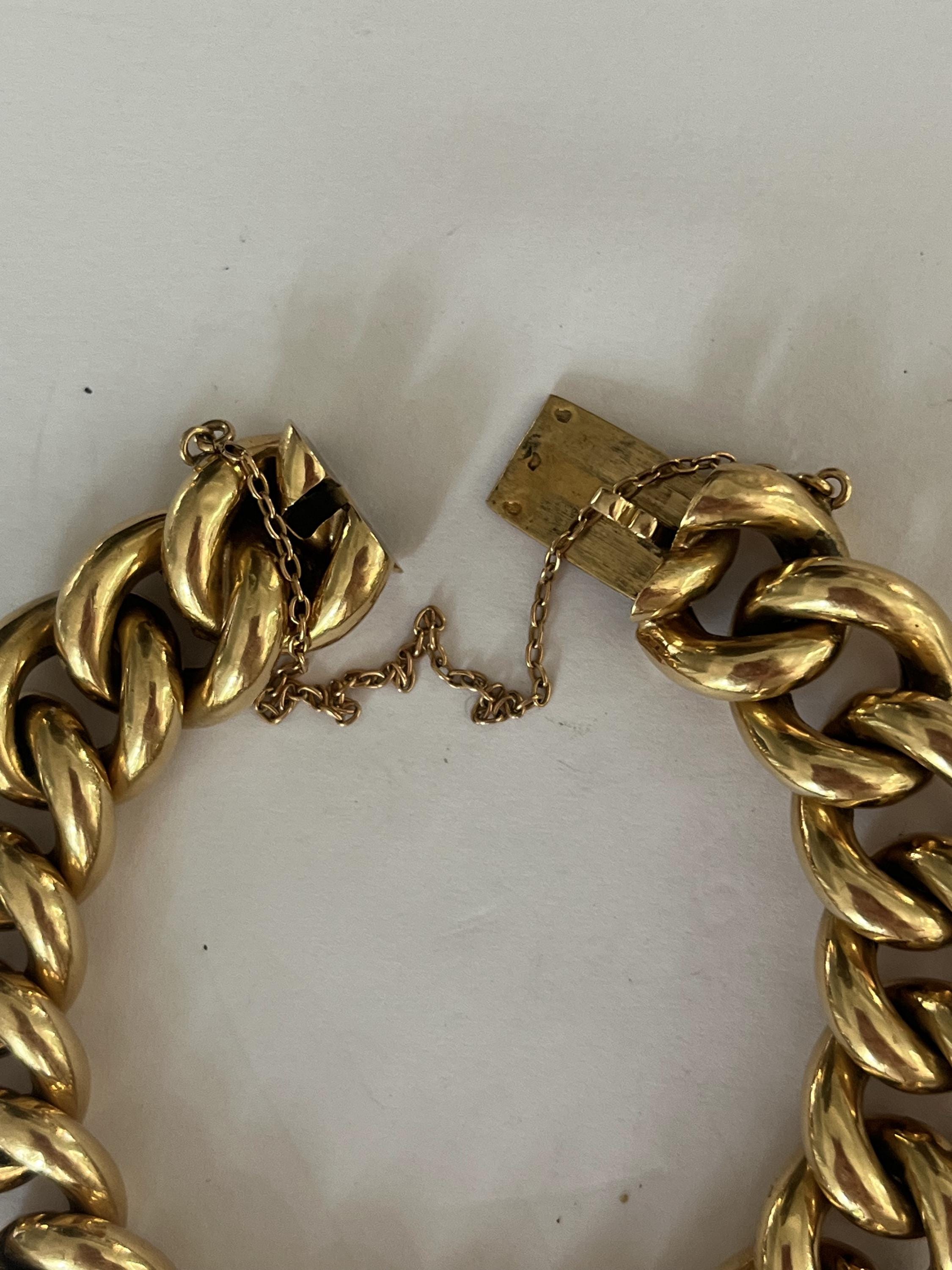 6097- Old Yellow Gold Bracelet 36 G - Etsy