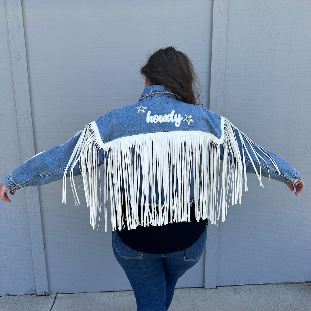 【EEUN】Western Fringe Patch Denim Denim Iron on Patch, Fringe, Western, Country, Jean Repair
