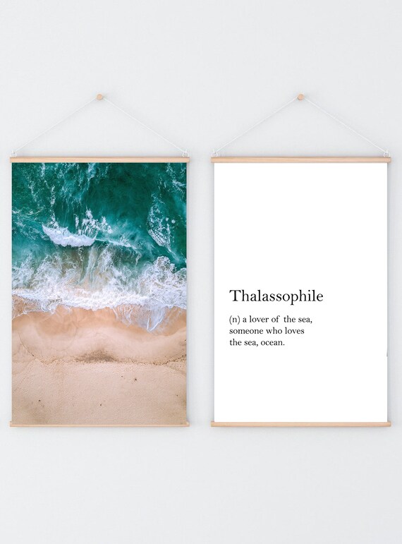 Ocean Waves Motivational Quote Home Decor Art Poster Print A4 A0 Framed