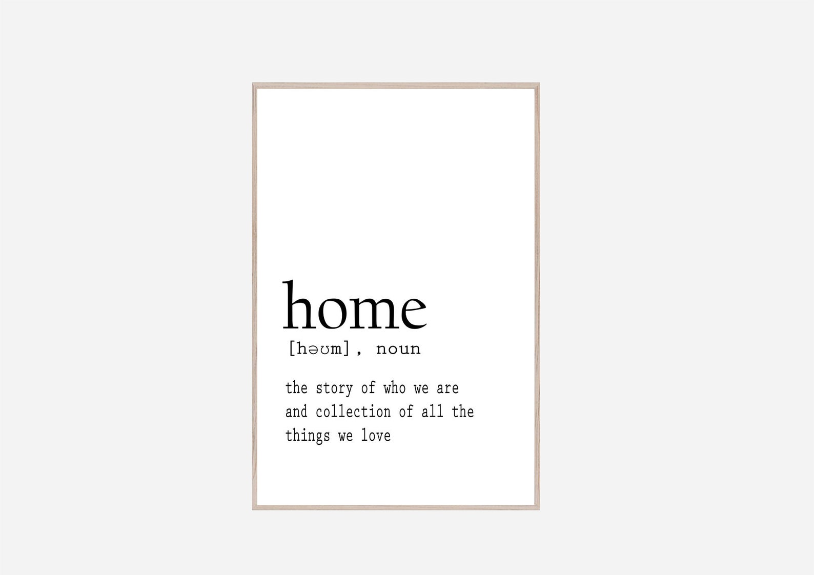 Home Definition Printable Home Definition Home Sign Family - Etsy