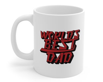 World's best dad mug, World's best dad retro mug, Father's Day Gift, Retro mug, dad retro mug
