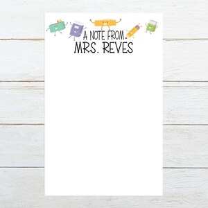 Personalized teacher notepad, teacher notepad personalized, teacher notepad, personalized notepad for teacher, teacher appreciation