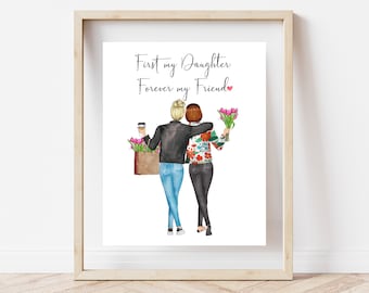 Details about   Personalised Christmas Gifts Mum Mummy Mother Her Framed Best Card Daughters 