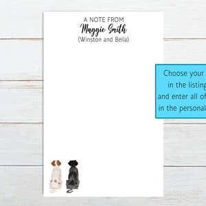 Gift for Brittany Spaniel owner, Brittany Spaniel notepad, personalized pet notepad, Spaniel lover gift, personalized animal notepad