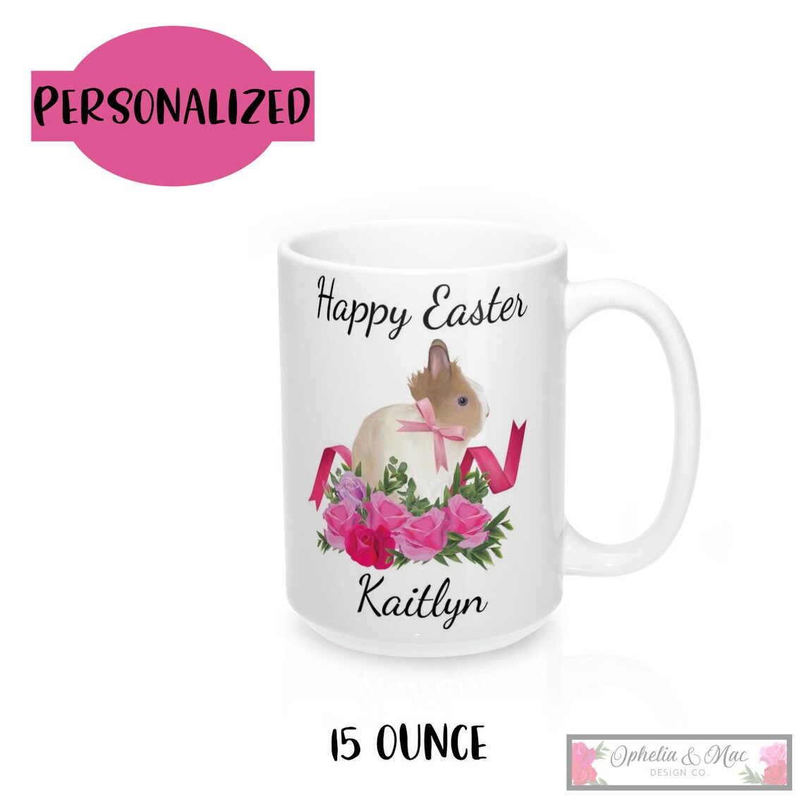 Personalized Easter gift Easter mug bunny mug rabbit mug Etsy