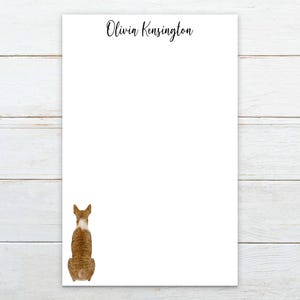 Gift for Basenji dog owner, personalized pet notepad, Basenji lover gift, personalized animal notepad, dog lover notepad, Basenji notepad