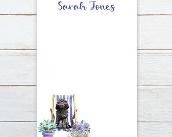 Gift for Black Cockapoo owner, Cockapoo notepad, personalized pet notepad, Cockapoo lover gift, Black Cockapoo notepad
