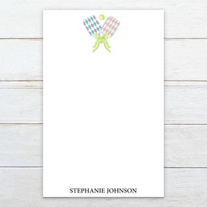 Personalized pickleball notepad with name, pickleball league gift, pickleball team, pickleball stationery, pickleball player gift