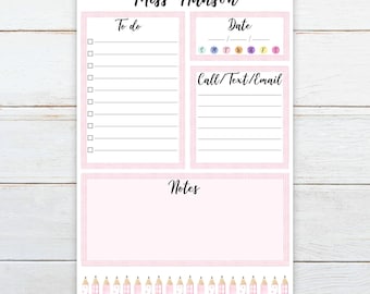 Personalized teacher notepad with name, teacher to do list, teacher gift, customized teacher gift, teacher stationery, teacher appreciation