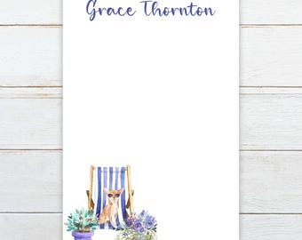 Gift for chihuahua owner, chihuahua dog notepad, personalized pet notepad, dog lover gift, Dog notepad gift for dog walker, gift for vet