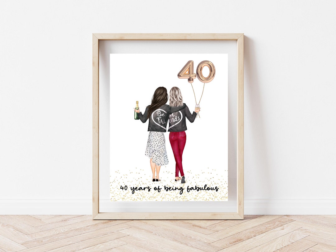 40th Birthday Personalised 30th Gifts For Best Friend Good 40th