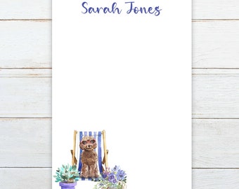 Gift for Brown Cockapoo owner, Cockapoo notepad, personalized pet notepad, Cockapoo lover gift, Brown Cockapoo notepad