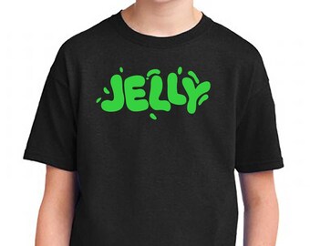 Crazy Jelly Girls Boys Tshirt Youtuber Gamer Face Tee Top Kids Etsy - merch jelly roblox