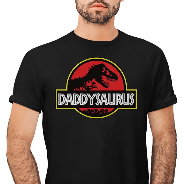 DADDYSAURUS T-Rex T-Shirt Dino Fun Fête des Pères T-Shirt Papas Cadeau Cadeau Chemise