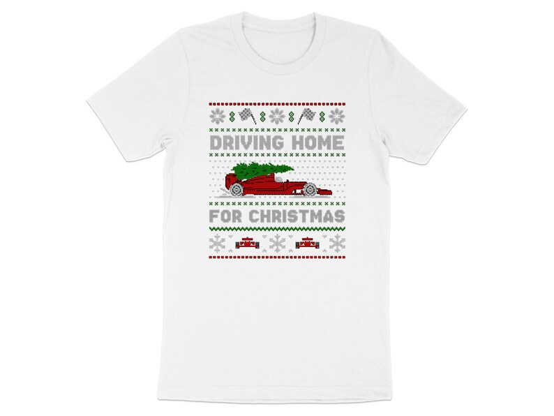 Christmas Racing Car Tshirt, Funny Christmas Shirt, Driving Home for