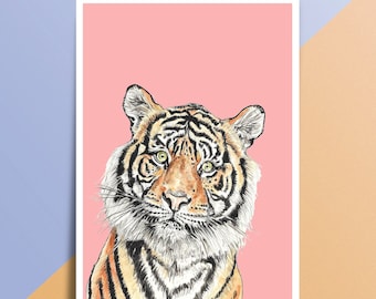 Tiger Kunstdruck