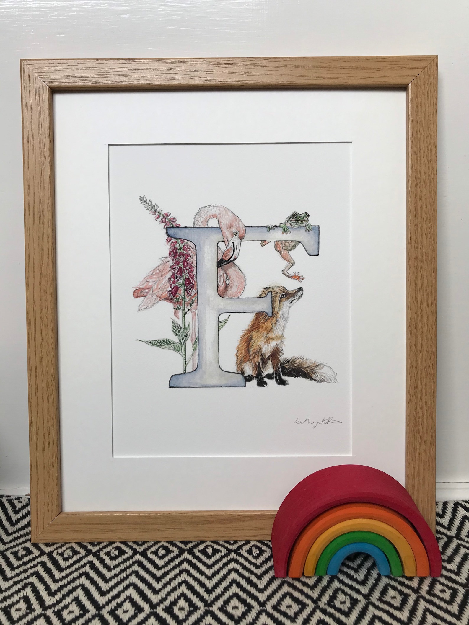 F Letter Print. - Etsy