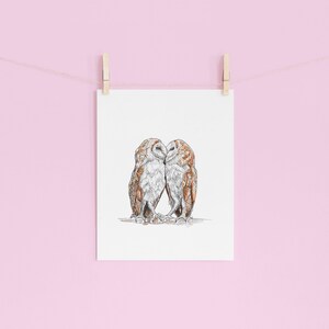 Barn Owls Art Print