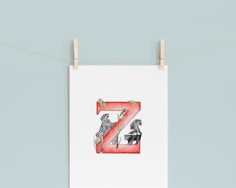 Z letter print