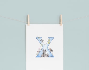 X letter print