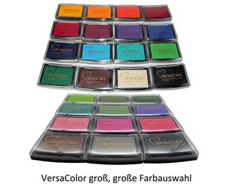 VersaColor groß mit großer Farbauswahl, farbig deckendes Künstlerstempelkissen, Tsukineko, Happyhills