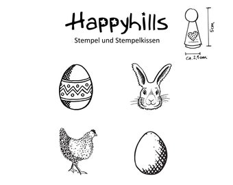 Osterei / Hase / Huhn / Ei / Figurenkegelstempel (Auswahl) von Happyhills