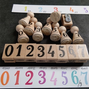 SALE historische Zahlen Holzstempel aus einem Kloster, Schrift, Nostalgie, Kalender, Bullet Journaling, Adventskalender von Happyhills
