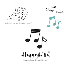 Noten Notenschlüssel Stempel in verschiedenen Größen einzeln oder Set, Musik, Ton, Audio,Orchester,Konzert,Geräusche Stempel von Happyhills