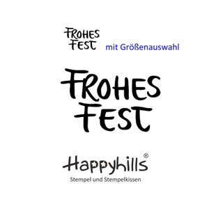 Buone Feste in due formati per tutte le celebrazioni Pasqua, compleanni e Natale, un testo simpatico per tutte le occasioni! Timbro di Happyhills