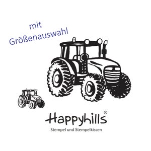 Tractorstempel heren, kinderen, boerderij, landbouwmachines, auto, voertuig, bulldog, oldtimer in twee maten ook verkrijgbaar in XL-formaat