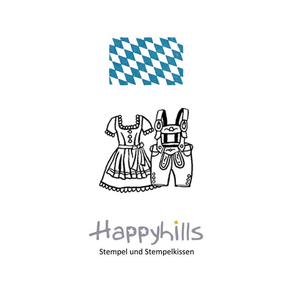 Gwand Lederhose Dirndl Holzstempel, Trachten, Bayern, Tradition, Oktoberfest, Ois Guade, zum Geburtstag, feiern mit Happyhills