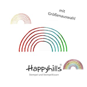 Regenbogen Stempel, Hoffnung, Friede und Toleranz symbolisiert dieses Motiv, Pride, Love, Kirche, Kinder, ein Glückssymbol, LGBT