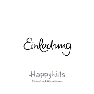 Timbro di invito di Happyhills per la tua festa, celebrazione, matrimonio, compleanno, battesimo, comunione... ne hai bisogno ancora e ancora (12004)