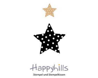 Stern mit Punkten in drei Größen, Pünktchen, Dots, Sternchen, Stars, Polarstern, Sternpunkt, schöner Weihnachtsstern von Happyhills