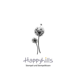 Timbre en bois pissenlit de Happyhills symbole du lâcher prise et de l'éphémère mais aussi du nouveau départ