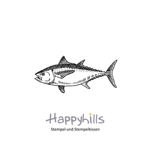 Poisson timbre de thon, maritime, mer, thon, thon un animal marin très populaire, eau, sushi de Happyhills 12418