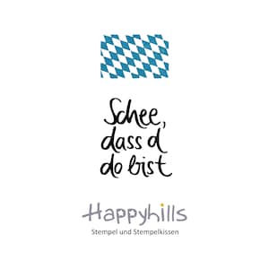È bello che tu sia lì, francobollo, è bello che tu sia qui in dialetto, Baviera, bavarese di Happyhills